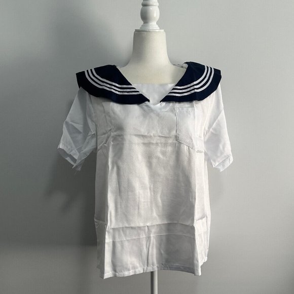 Elibelle Japanese Sailor School Uniform Cosplay Dress with Socks Set Sz‎ 2XL - Picture 5 of 16